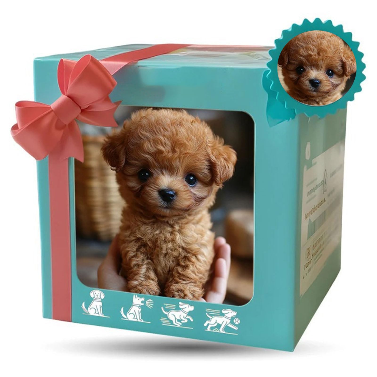 2026 New Realistic Robot Puppy, Interactive Robotic Dog Realistic Pet, Smart Robot Dog That Acts Like a Real Puppy-Lifelike Sounds, Walking, Barking brown