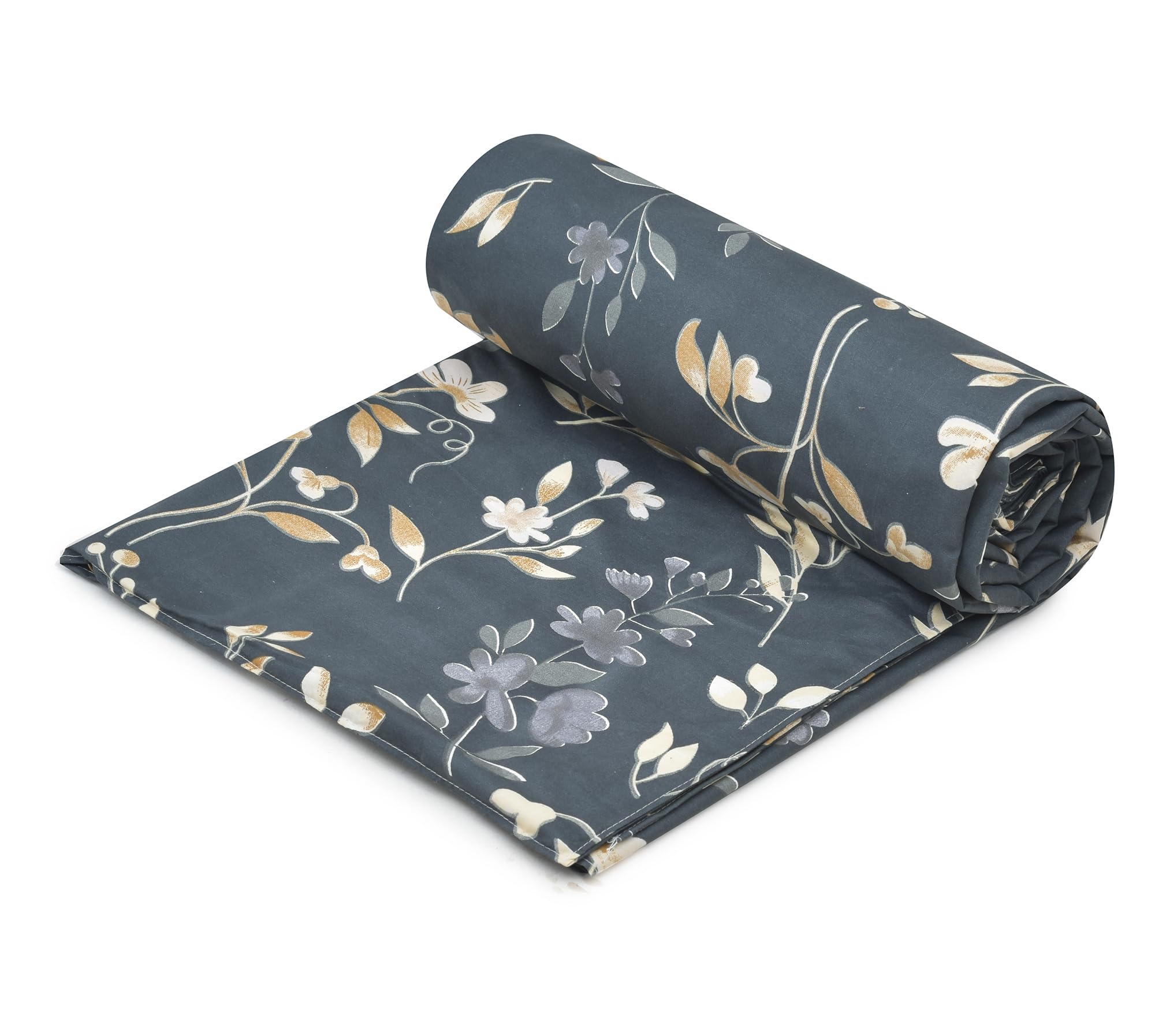 RRC Super Soft Microfiber Cotton Double Duvet Cover/Comforter Cover/Rajai Cover/Blanket Cover/Quilt Cover King Size 90X 100(Inches) with Zipper with Four Corner Ties 3