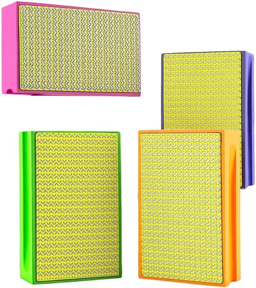 Handheld Sanding Block with Wet Dry Foam Backing Pad for Versatile Polishing Tasks 95x60x30mm Compatible with Curved Surfaces(4PCS)