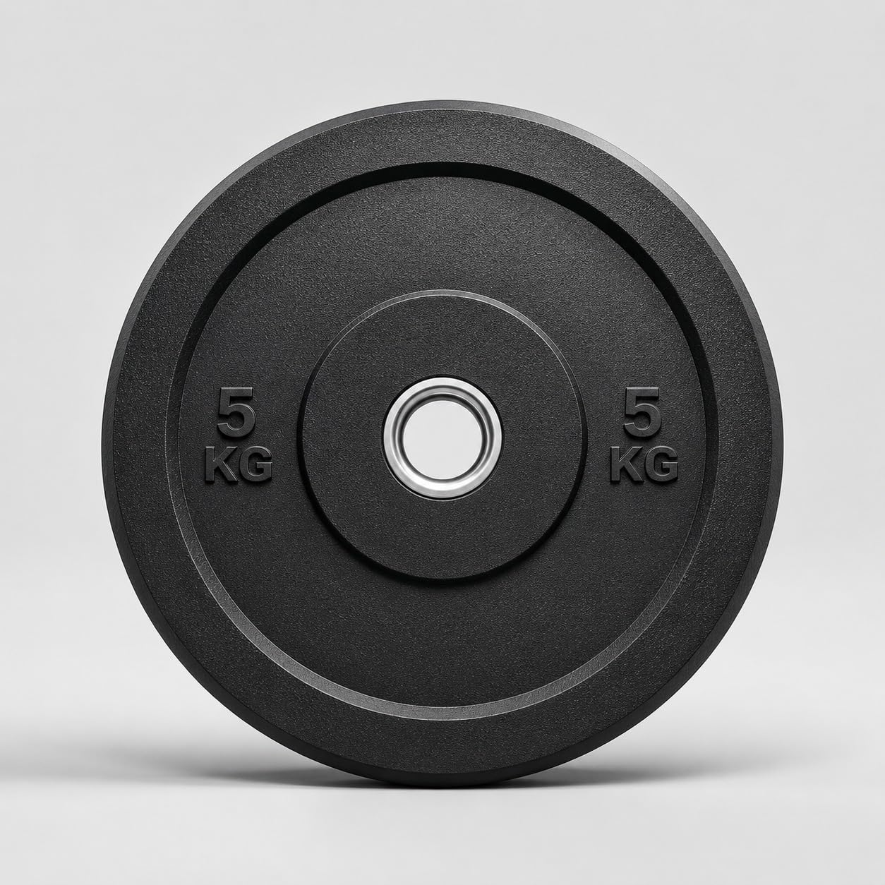 Rubber Weight Plates Barbell Discs Bumper Plates for Dumbbell Bars, Gym Strength Training, Deadlifts, Squats, Weight Lifting Workout Plates 5kg 10kg 15kg 20kg 25kg (Black, Pack of 1 1(5kg))