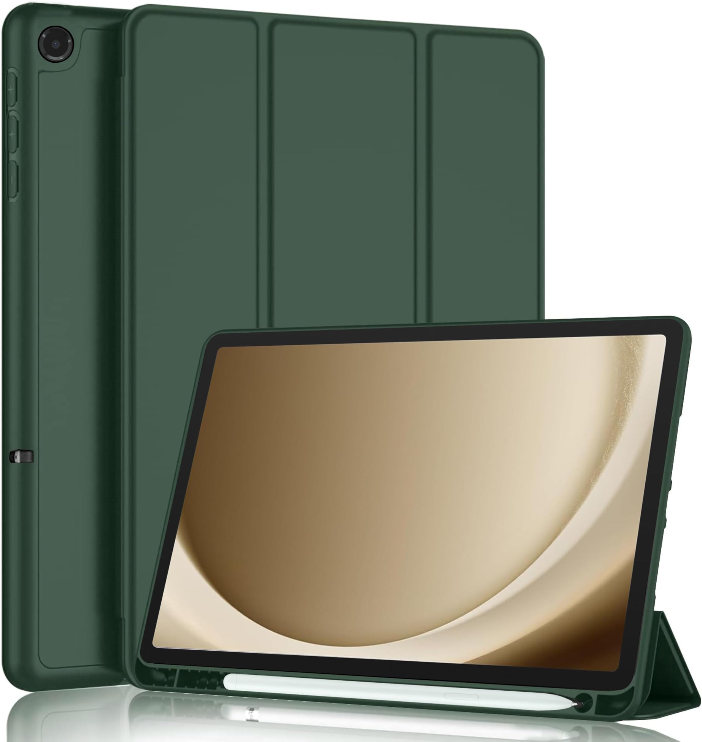 - TGK Case for Samsung Galaxy Tab A11+ Plus 11 Inch 2025 Cover/Galaxy Tab A9 Plus 2023 Trifold Smart Stand Flip Cover (Green)