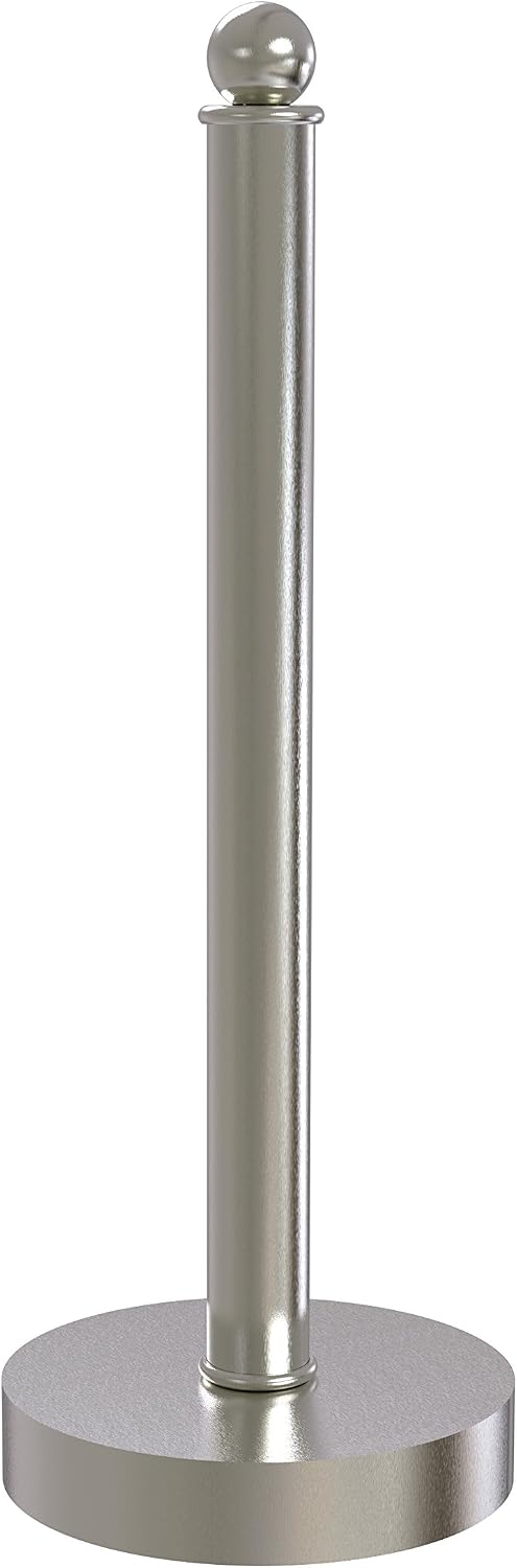 Allied Brass 1051-SN Contemporary Counter Top Kitchen Paper Towel Holder, Satin Nickel