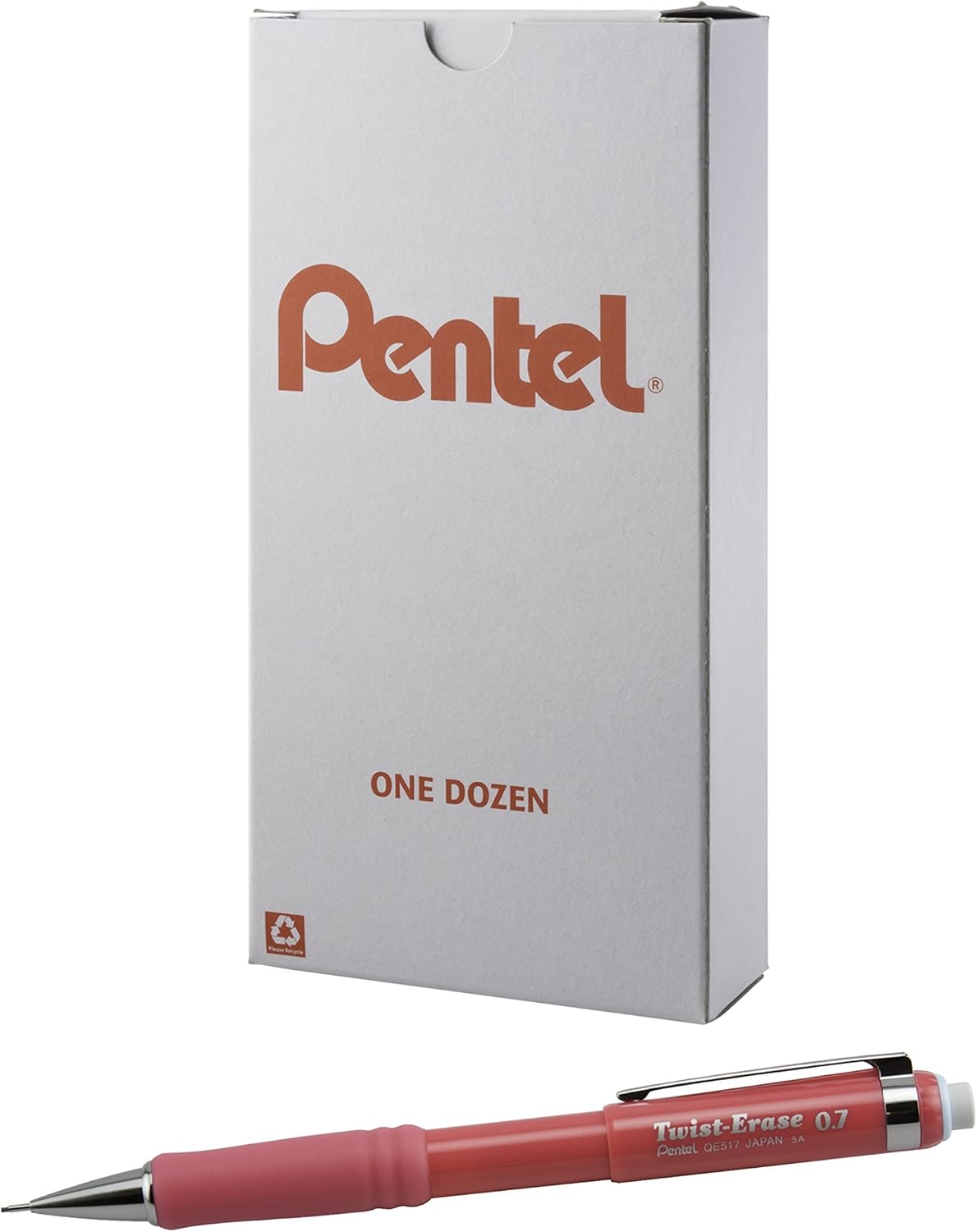 Pentel Twist-Erase III Mechanical Pencil, (0.7mm), Pink Barrel