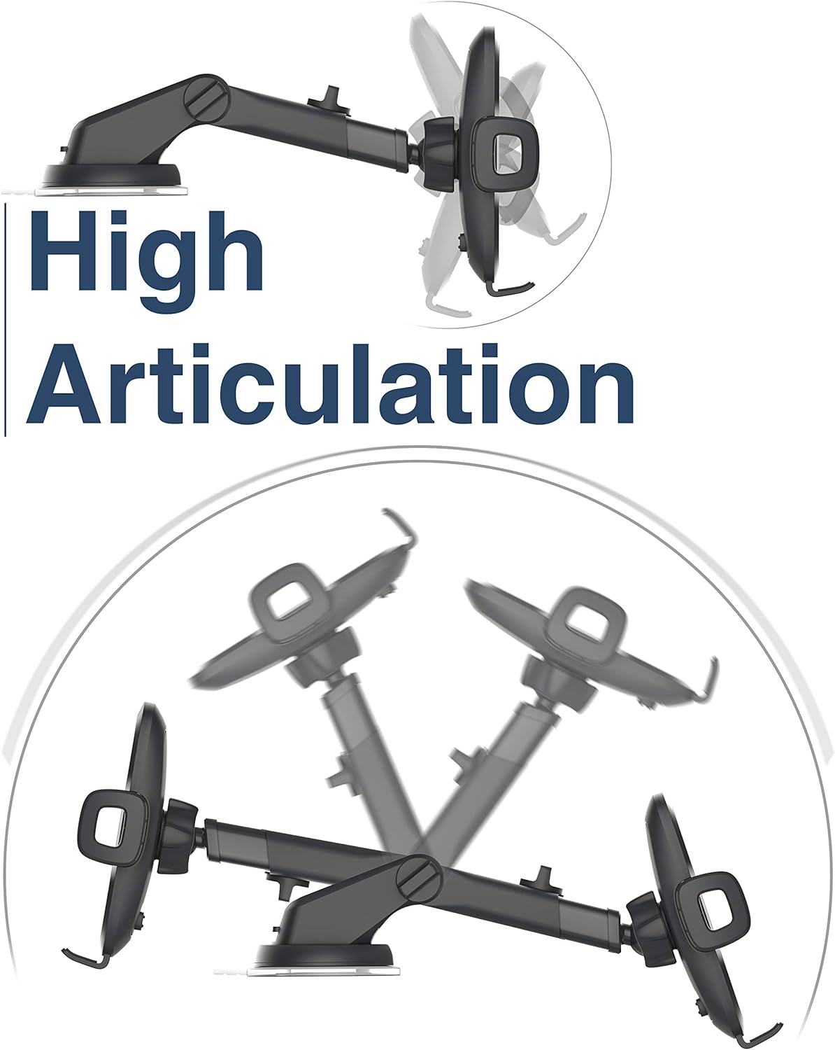 Encased Car Phone Mount, Works with Motorola Models (Moto G Power, G Stylus, Moto G Pure, G Play) Case Friendly Phone Holder for Car (Window, Dash Mounts)