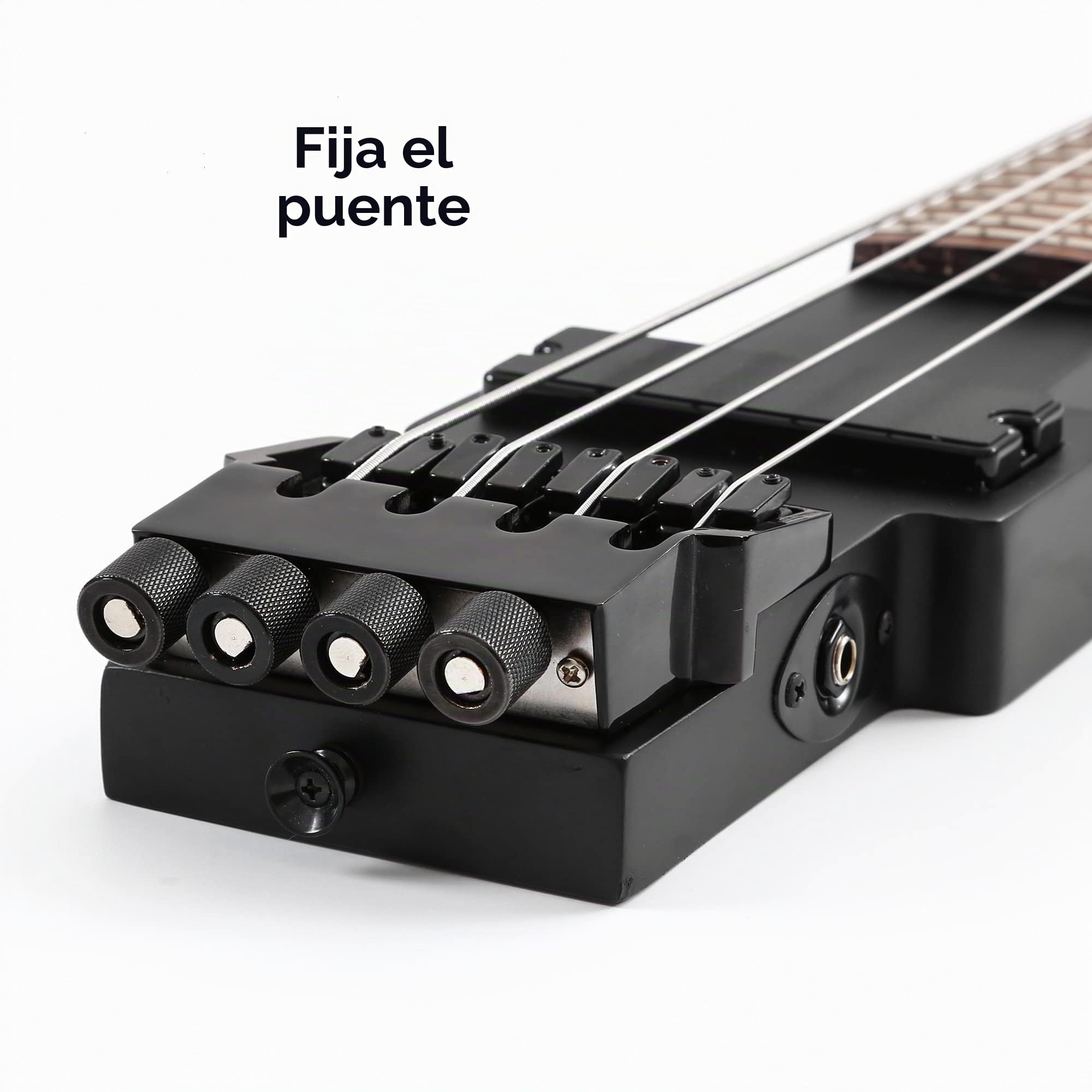 Batking Bajo eléctrico de viaje sin cabeza 4 cuerdas bajo con bolsa de concierto