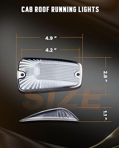 Miniatura 6 de CCIYU 5x Lámpara indicadora para techo de cabina humo + 5x focos LED Blanco T10 194 W5W 168 para Chevy GMC 1988  2000 Chevrolet 1988  2000 GMC C1500