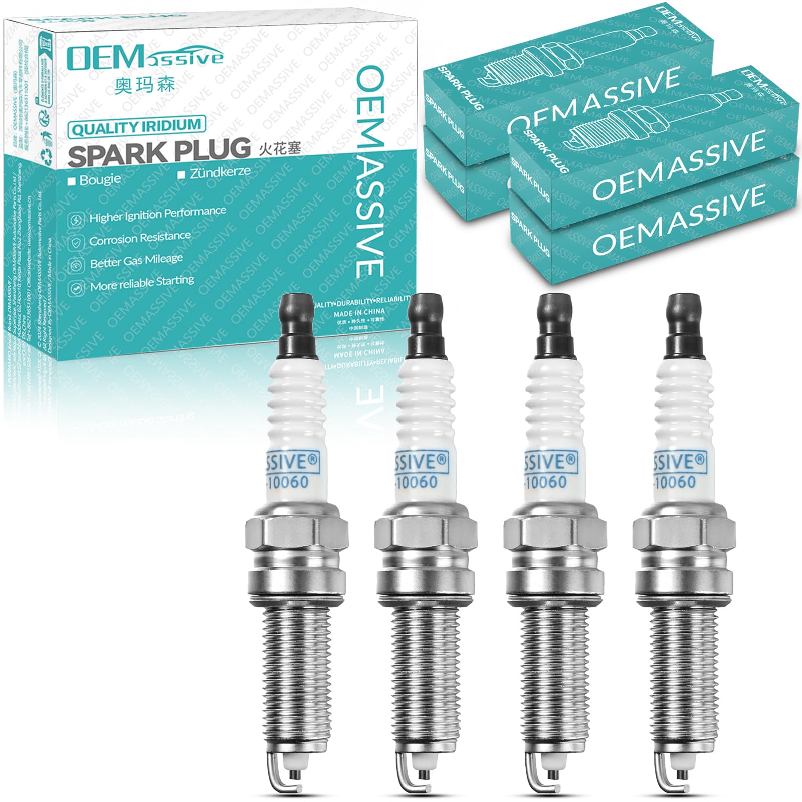 Iridium Spark Plug 1885510060 for Hyundai,4 PCS Spark Plugs Fit for Kia,for Hyundai Accent 2012-2018,for Kia Cee'd Sportswagon 2012-2018,for Kia Cee'd Hatchback 2006-2012 Station Wagon 2007-2012-image-41