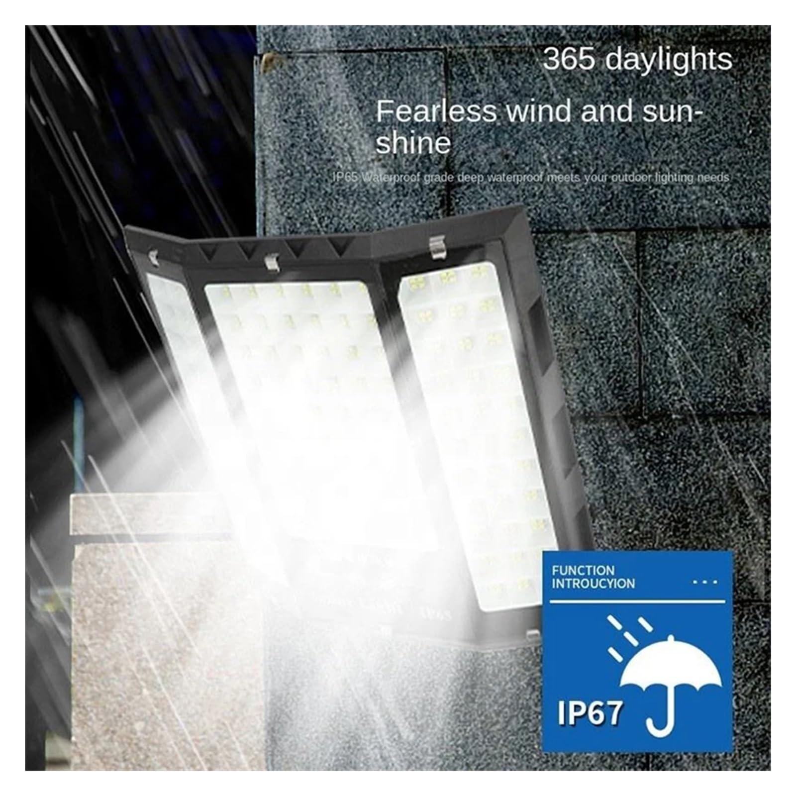 Lampa solarna zewnętrzna, 8000w słoneczna lampa halogenowa LED zasilany energią słoneczną reflektor zewnętrzny wodoodporny reflektor słoneczny ze światłami zdalnie sterowanymi