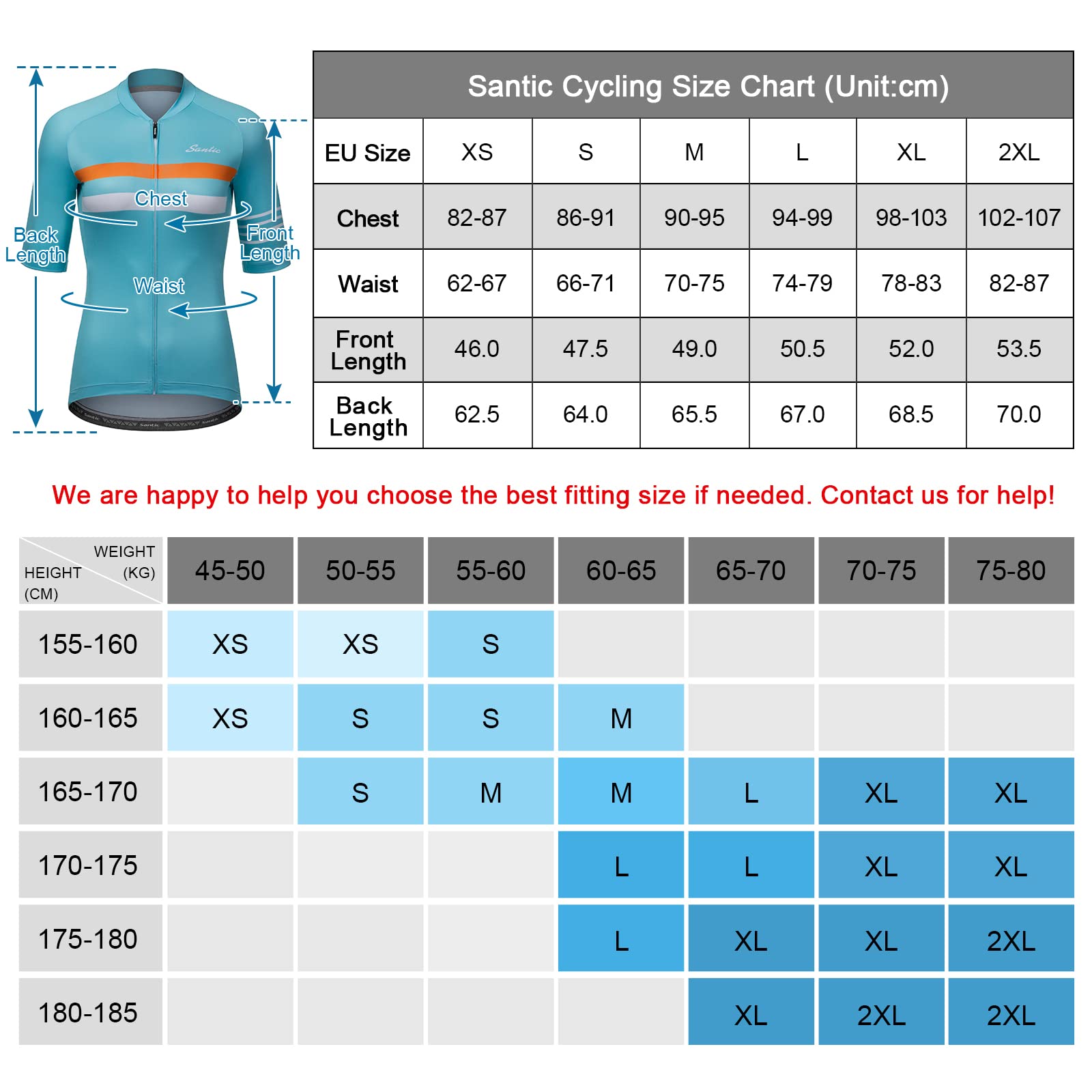 Santic Magliette Ciclismo Donna Maglia Ciclismo Donna Breve Maglietta Bicicletta Camicie Ciclismo per Donna