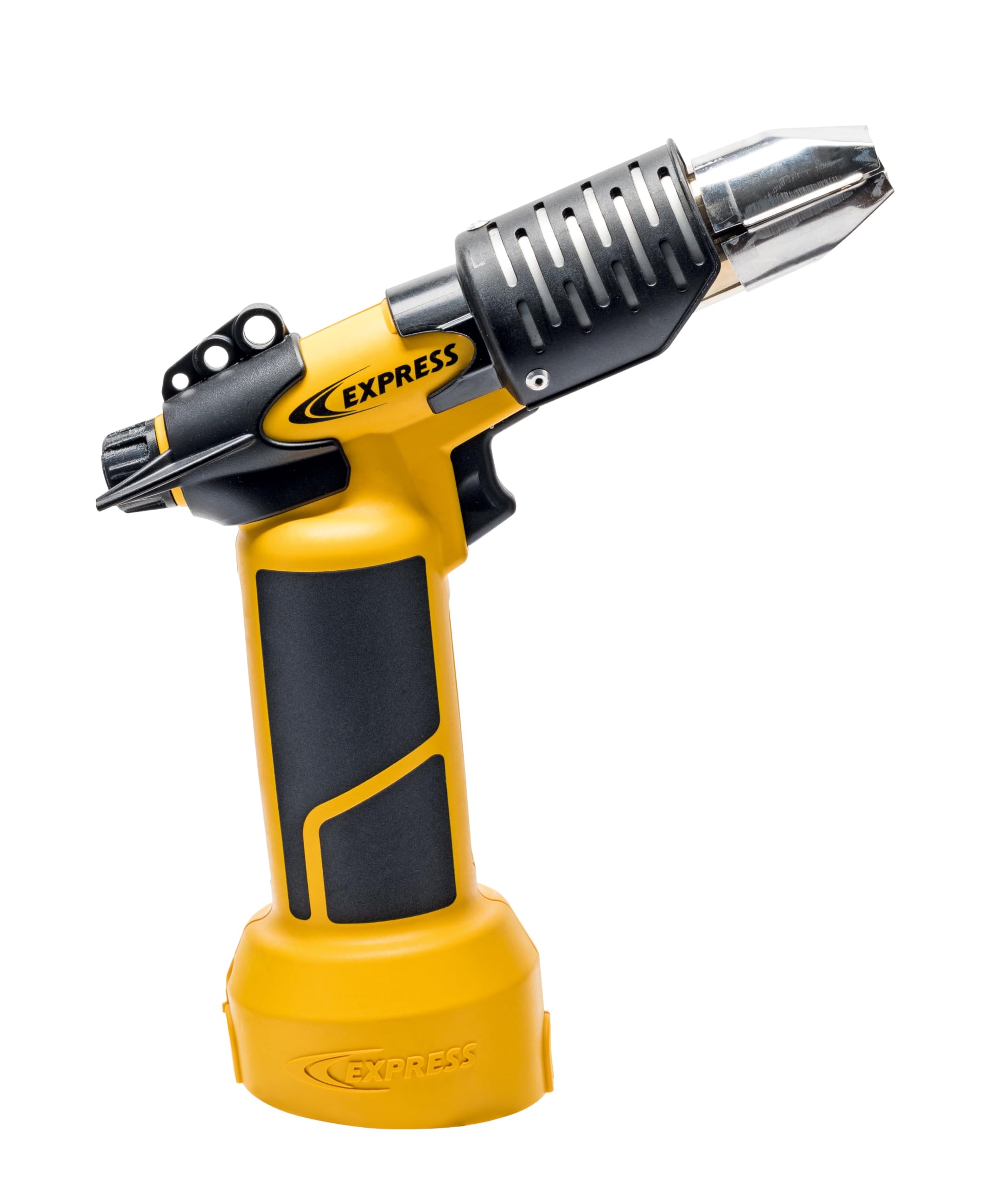 Express, 4600, Pistolet Air Chaud Puissance 400°/750°, 2 Buses Allumage Piezo, 1 Cartouche de Gaz 4600 + Valisette, Accessoire pour Fer à Souder, Lampe à Souder, Fer Couvreur, Chalumeau d'Étanchéité