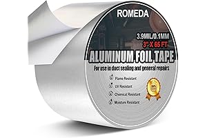 Romeda 3 Inch Aluminum Foil Tape for Insulation, Adhesive HVAC Metal Tape...