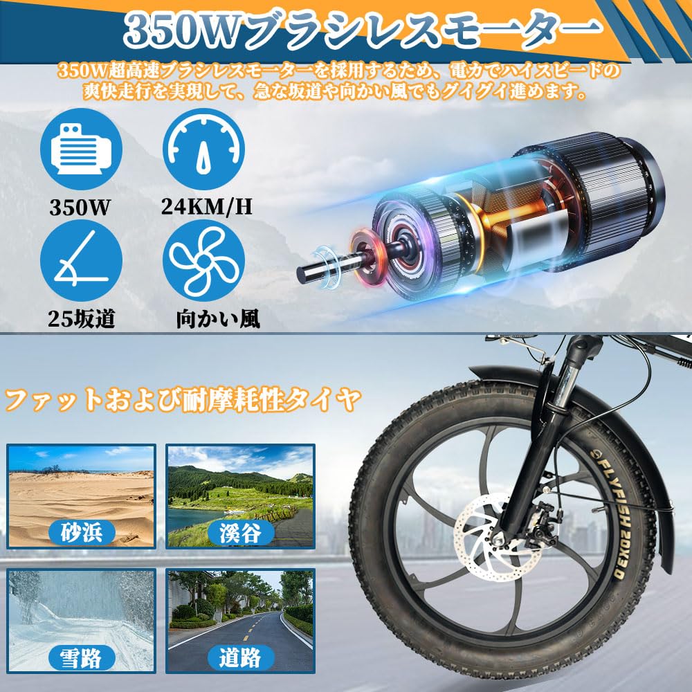 Amazon | 【免許不要・公道走行可能・2つモデル選べる】FLY FISH 電動