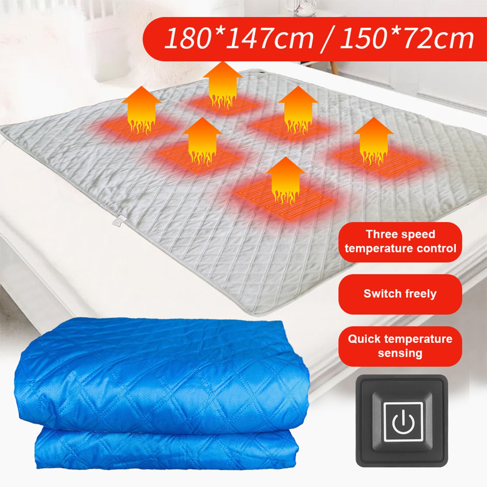 Tapis de couchage chauffé par USB - Chauffe-sac de couchage électrique 6