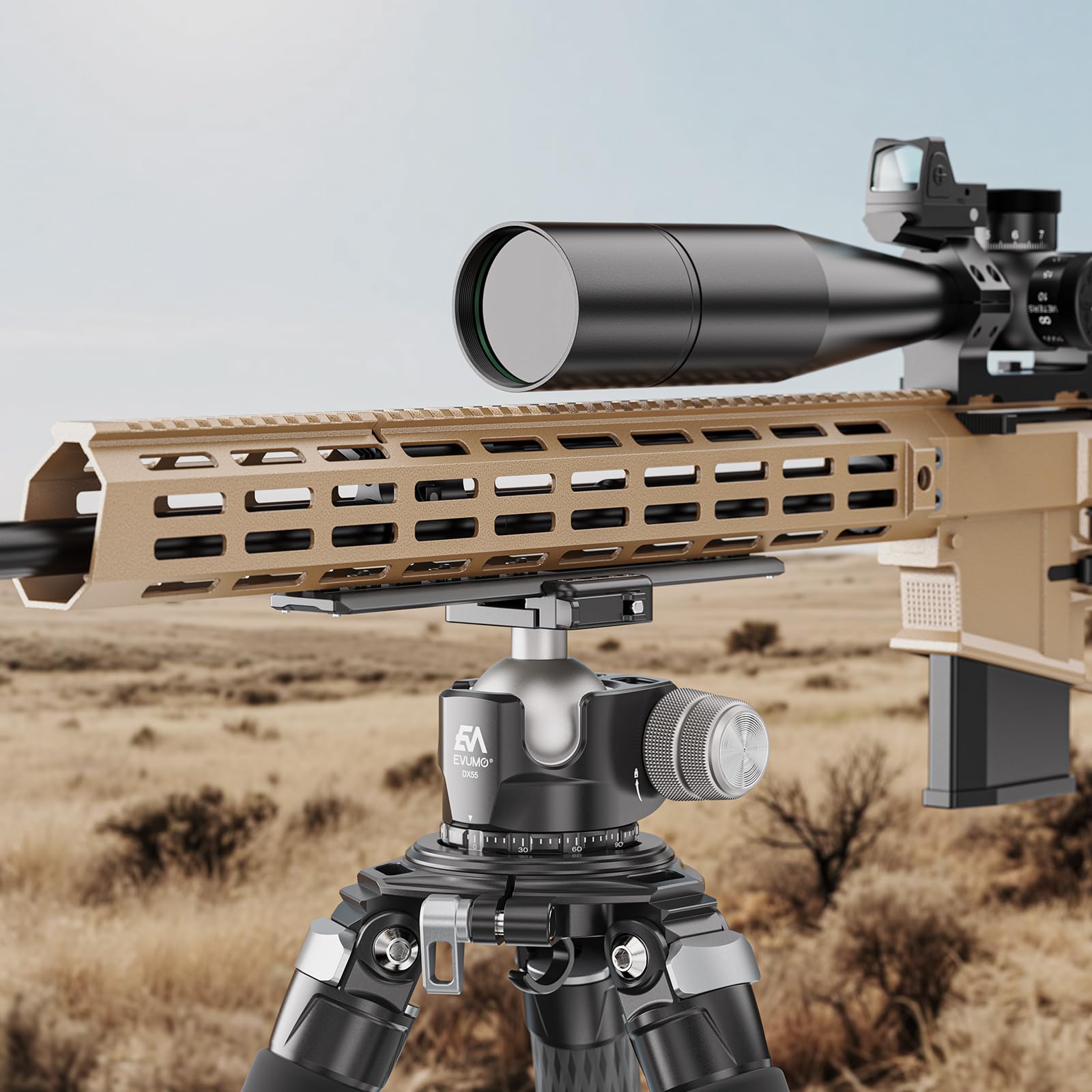 EVUMO ML240 MLOK Arca Swiss piastra a sgancio rapido, 240 mm a coda di rondine piastra a sgancio rapido, per vari treppiedi, teste sferiche, compatibile con ARCA & RRS