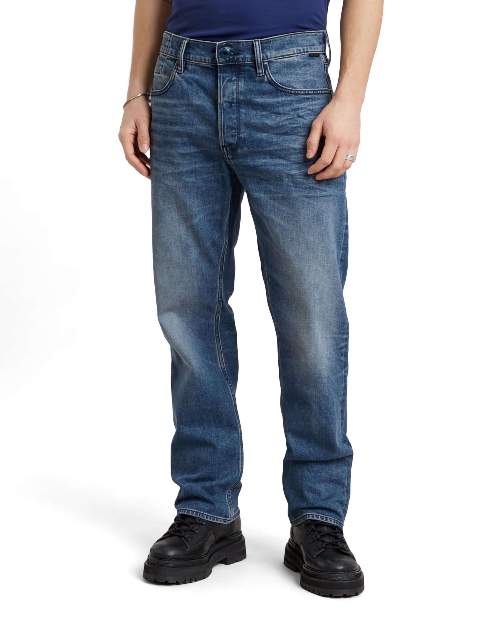 G-STAR Herren Dakota Regular Straight Jeans Blau (Faded Cascade D23691-C052-C606) 36W / 36L