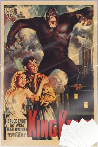 Miniatura 7 de King Kong 1933 - Póster de película (King Kong en la ciudad de Nueva York) (tamaño: 24 x 36 pulgadas) Sin marco, multicolor,Laminated
