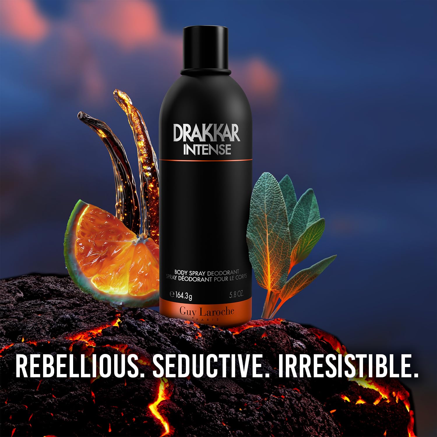 Guy Laroche Drakkar Intense, Seductive & irresistible Body Spray, Ambery fougere fragrance, Long Lasting Mens Cologne, Body Spray for Men 5.8 Fl.Oz - Image 2