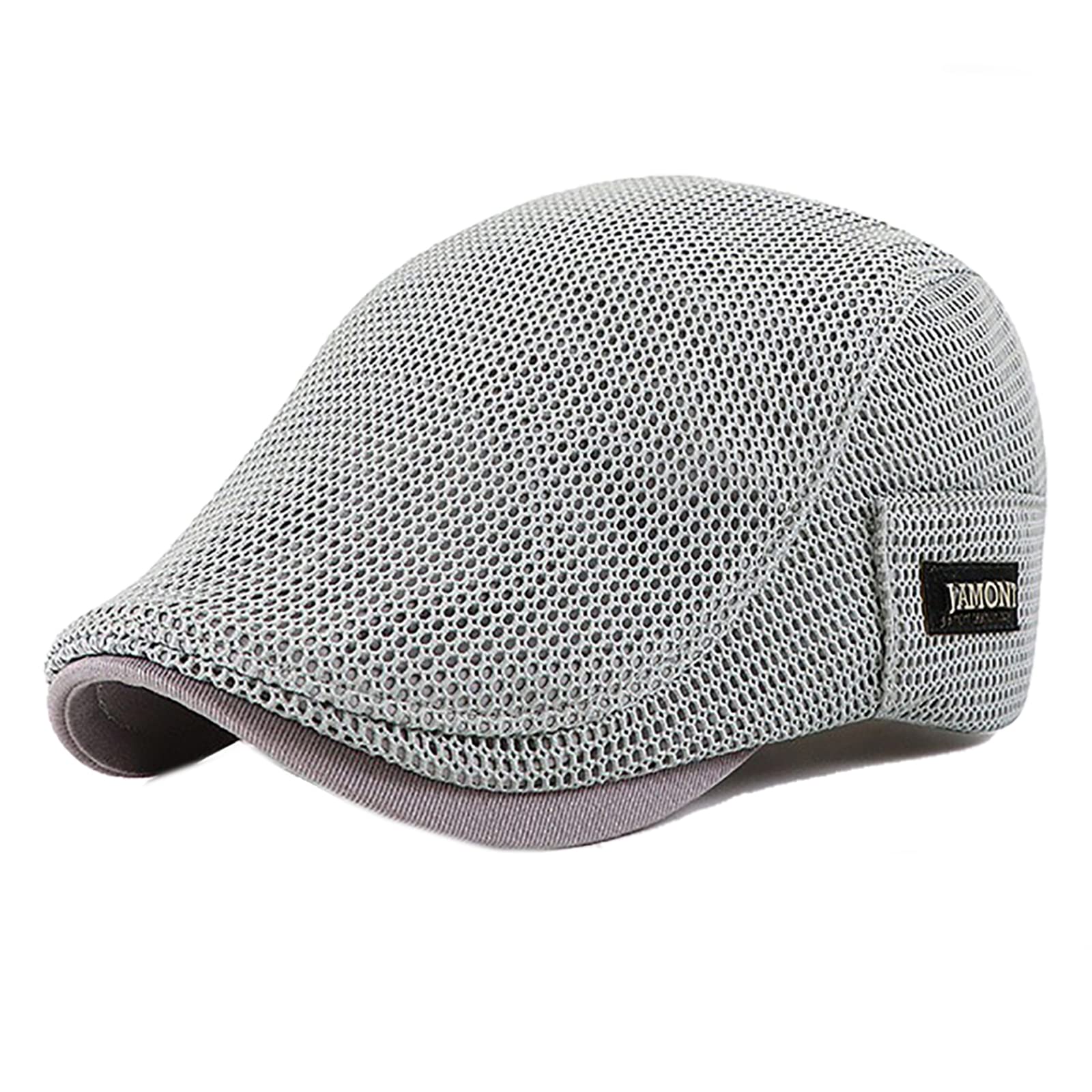 Bigoco Gorra Boinas Plana Respirable Hombre,Gorras Irlandesa Ajustable Cabbie Gatsby Cap,Newsboy Casquillo Sombreros,Clásico Flat Cap con Visera Sombrero