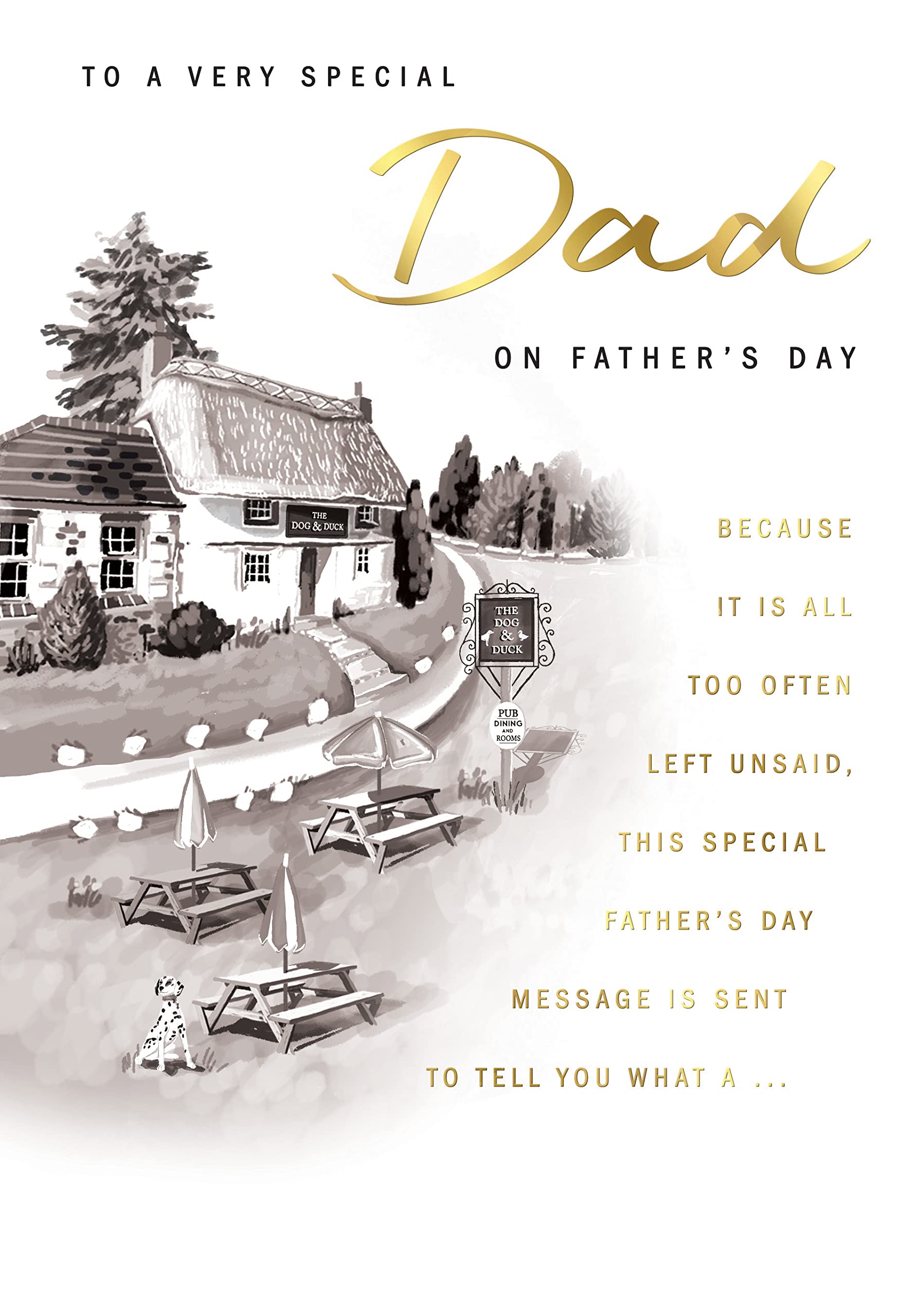 Piccadilly Greetings Traditional Father's Day Card Dad - 9 x 6 inches - Regal Publishing, C88410