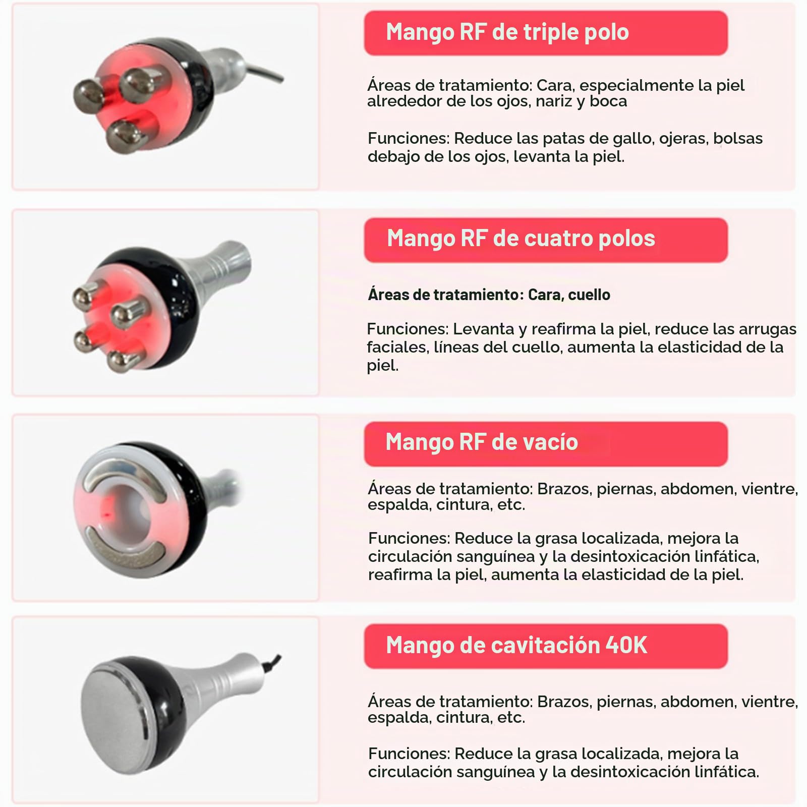 40K Máquina De Cavitación y Ultrasonido 4 in 1, Radiofrecuencia Corporal Masajeador Anticelulítico Reductor