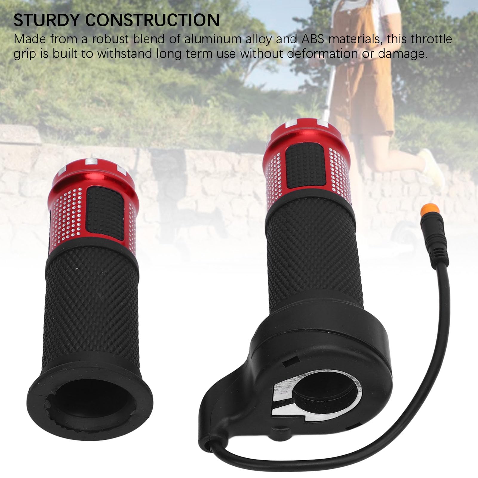 Grip del'acceleratore di Scooter Elettrici, Impugnatura a Farfalla con Torsione con Controllo della velocità, Impugnatura della Maniglia del'acceleratore per SmartGyro (rosso)