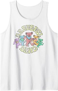 Mens Grateful Dead Vintage Dancing Bears Band Tank Top