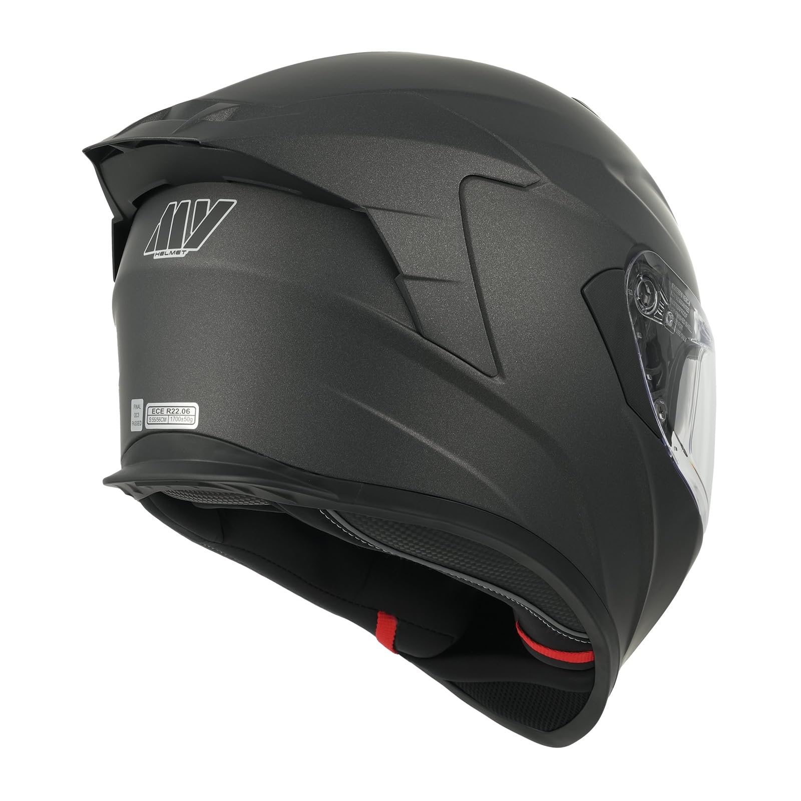 MY Casco Moto Integrale 936, Omologato ECE 22.06 con Doppia Visiera per Uomo e Donna