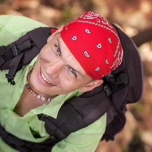 Miniatura 5 de URATOT 16 pañuelos de cachemira, pañuelo de vaquero, pañuelos, estampado de cachemira, bufanda para la cabeza, varios 16 colores