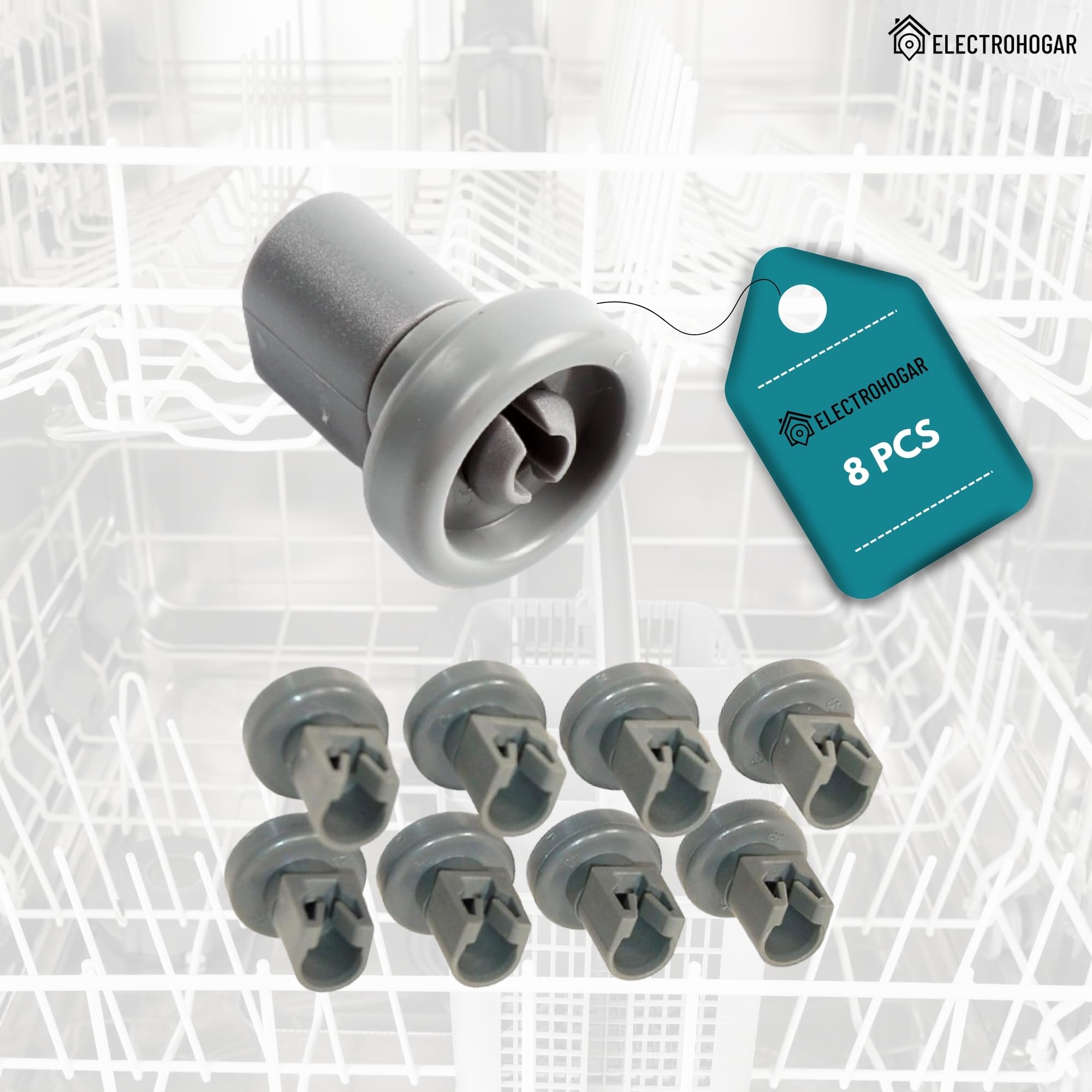 Wresetly Lot De 8 Roulettes De Panier Pour Lave-vaisselle Favorit Privileg Accessoires