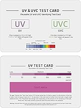 SaiTech IT | UV & UVC Test Card & UV Intensity Test Card | 3-in-1 UV Test Card | UVA & UVC Light Identifying Card | UV Bulb & LED Intensity Reading Card | UV Dosage Indicator Card | UVB Tester