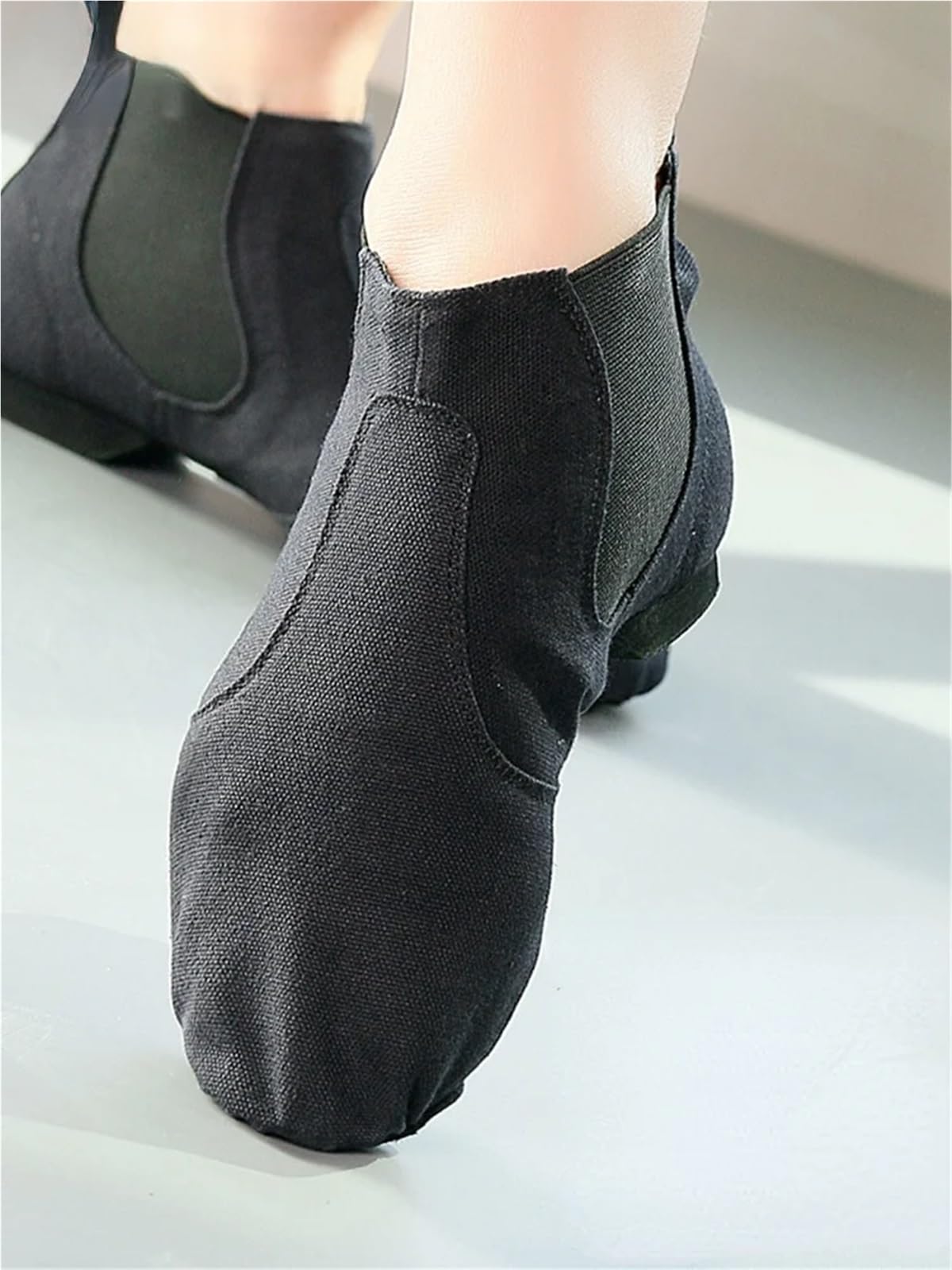 Stivali da Ballo Jazz Slip on in Tessuto Elasticizzato for Donna Uomo Ragazzo Stivaletti for Esercizi Hip-Hop Scarpe Allenamento morbide for Interni Unisex per Spettacoli Teatrali(37)
