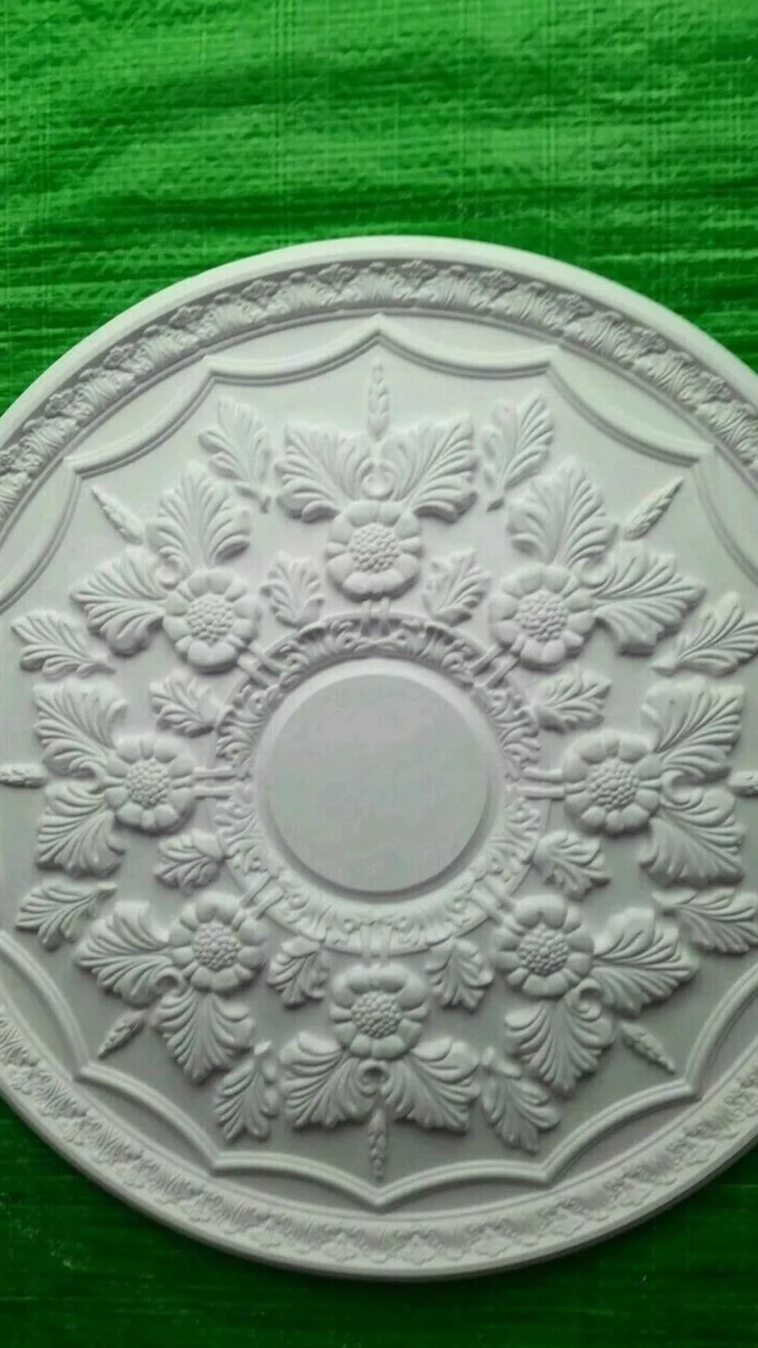 Decorazione Floreale a Rose per soffitto in Gesso, 440 mm.