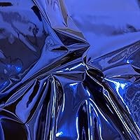 Vista 2 de The Yard - Tela de tapicería de vinilo reflectante cromado dorado, 54 pulgadas