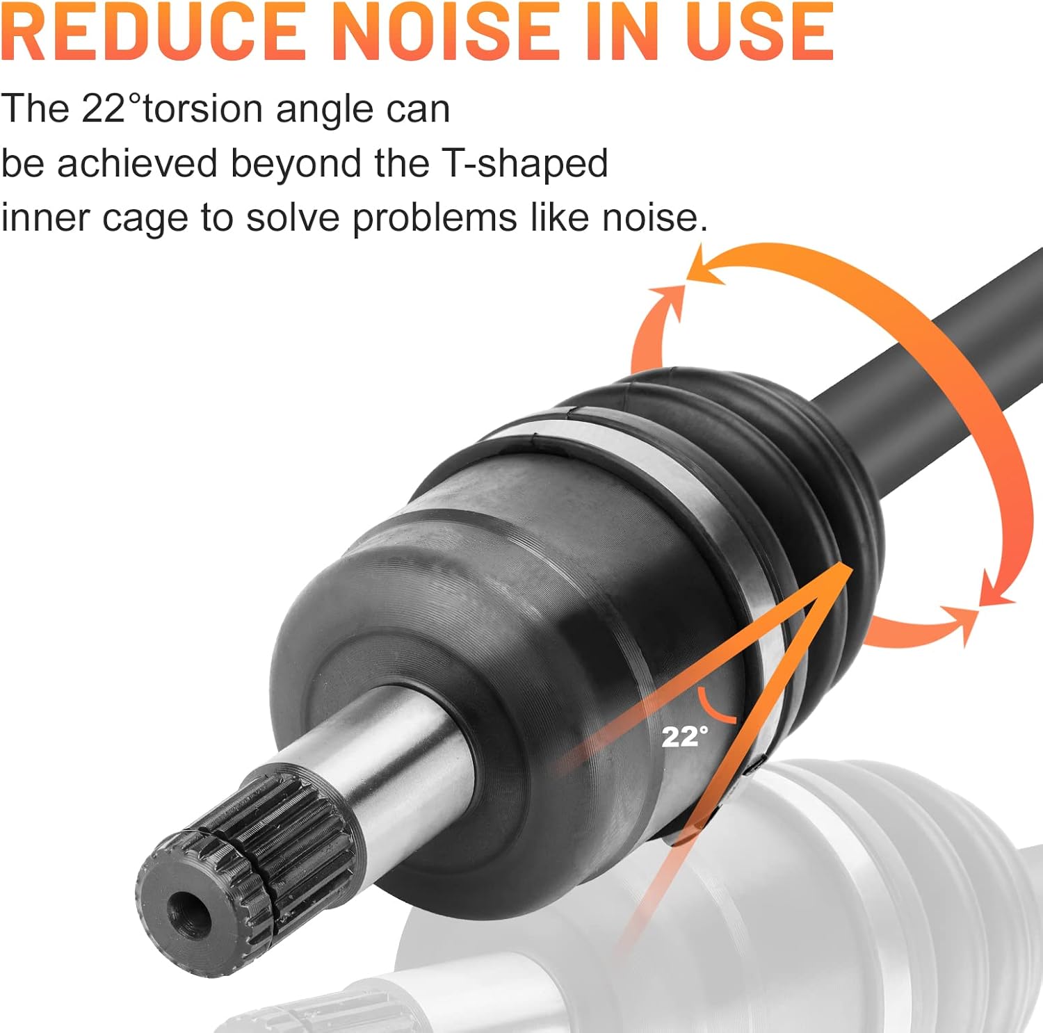 Front CV Axle Shaft for Yamaha YXZ 1000R YXZ1000R SS SE XT-R 2016 2017 2018 2019 2020 2021 2022, Left/Right ATV Axle Half Shaft for 2HC-2510F-00-00 2HC-2510J-00-00 - 1 PCS