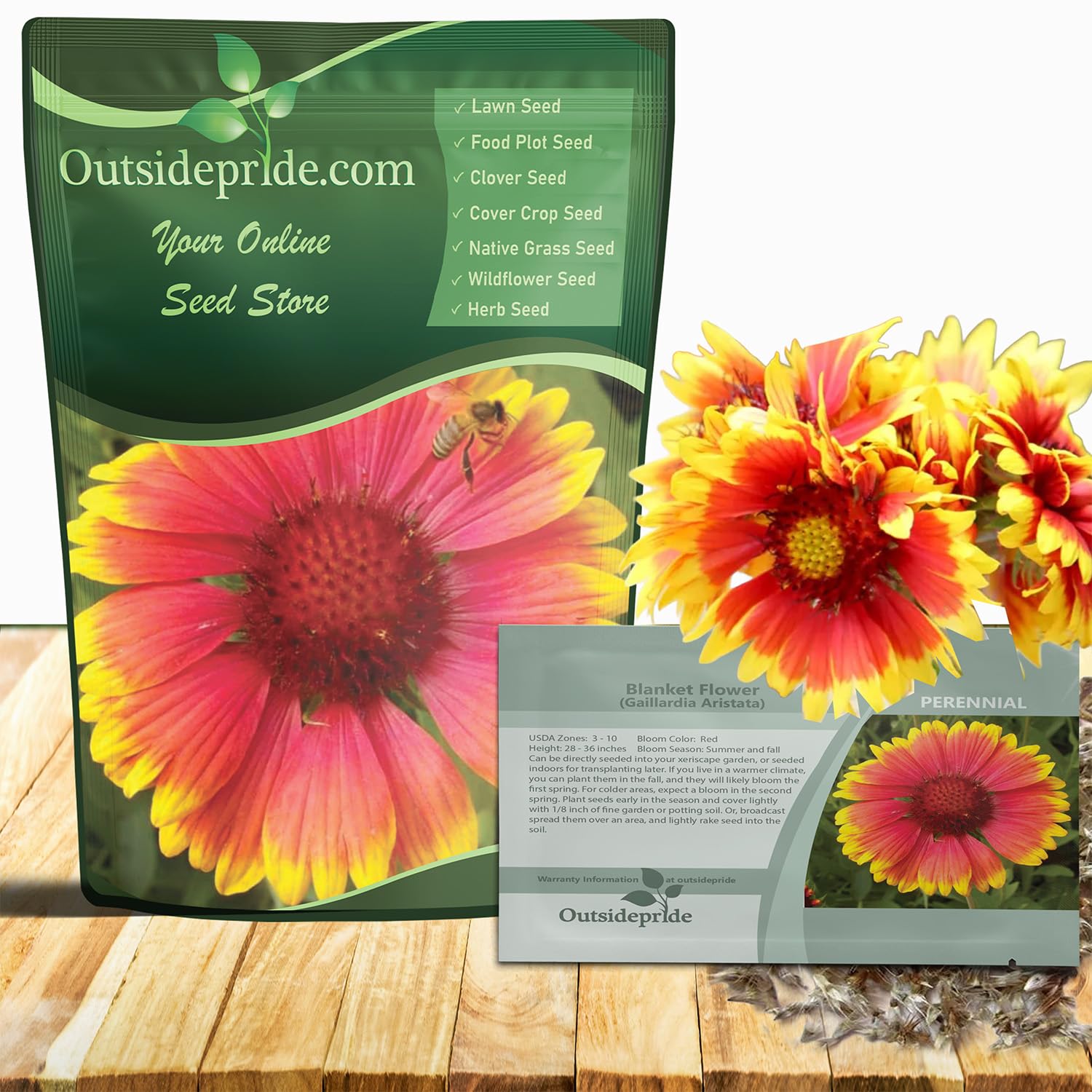 Outsidepride Gaillardia Aristata Red Seed