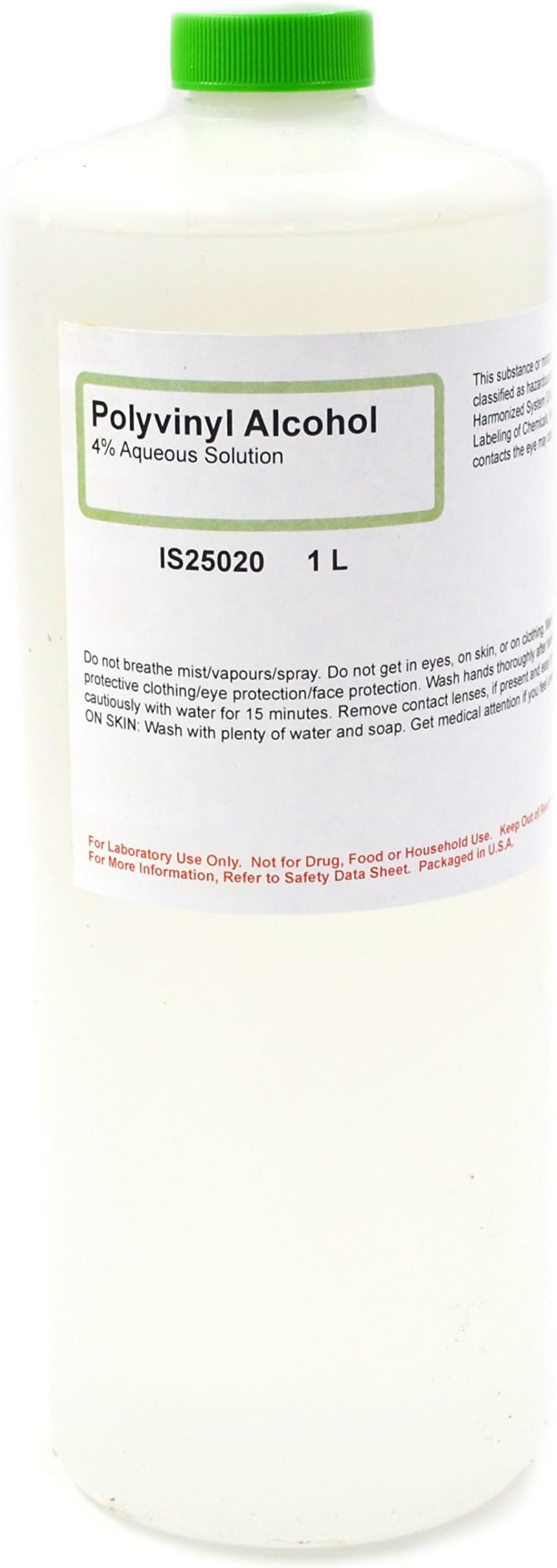 4% Polyvinyl Alcohol Solution, 1L - The Curated Chemical Collection