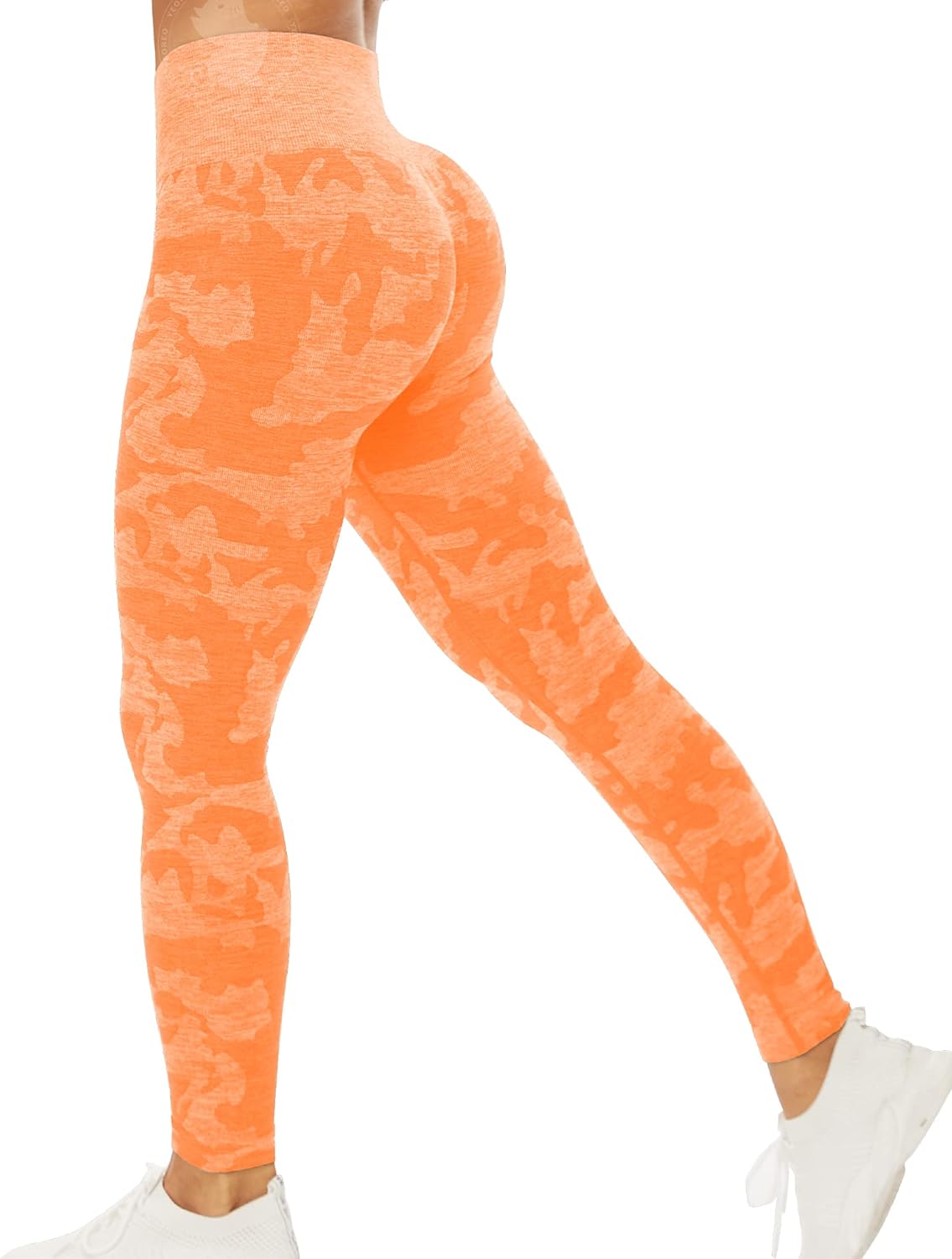YEOREO Women's Seamless Camo Workout Leggings High Waisted Tummy Control Yoga Pants Gym Compression Tights at  Women’s Clothing store
