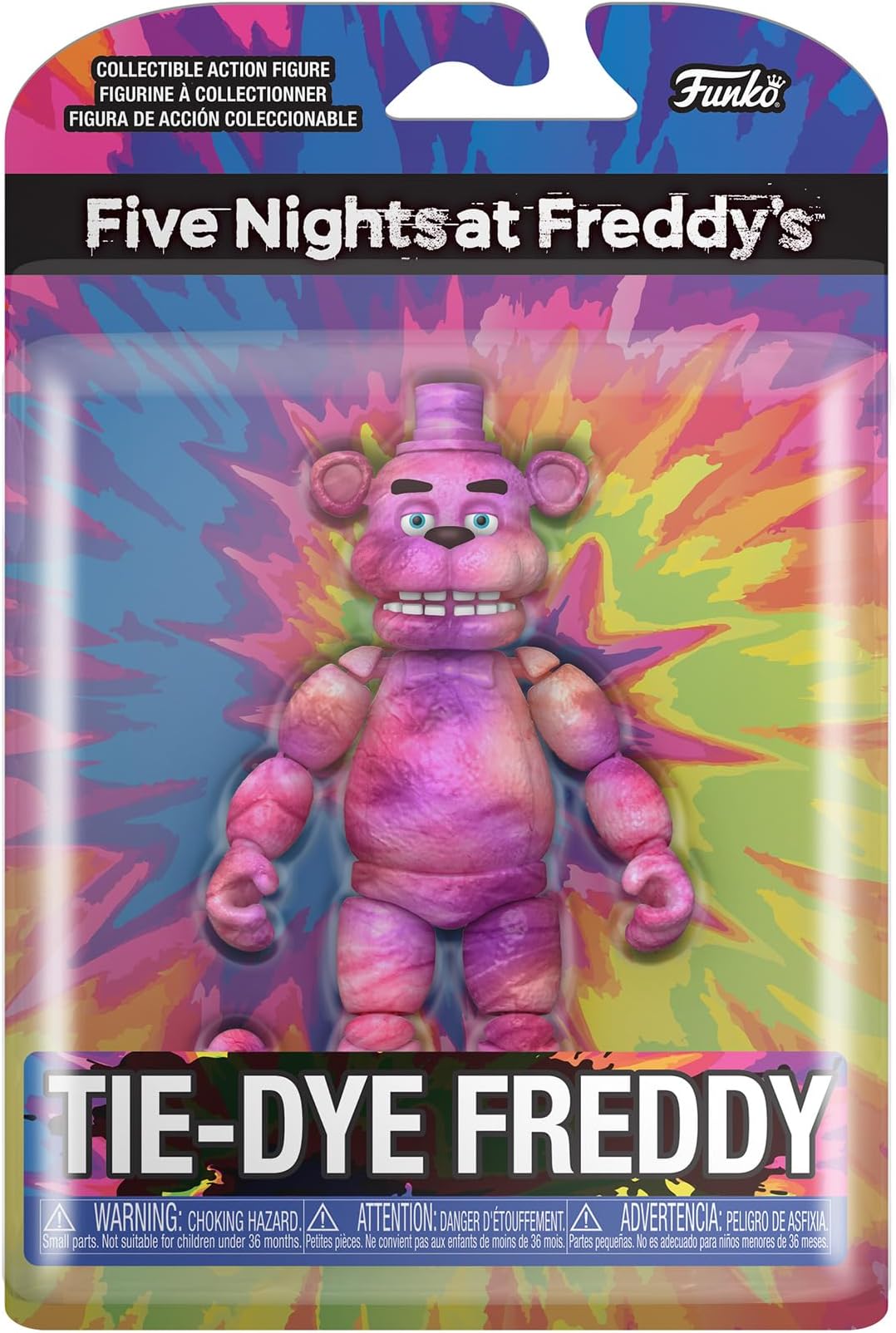 Funko Action Figure 5": Five Nights At Freddy's (FNAF) TieDye - Freddy Fazbear - Collectable Toy - Gift Idea - Official Merchandise