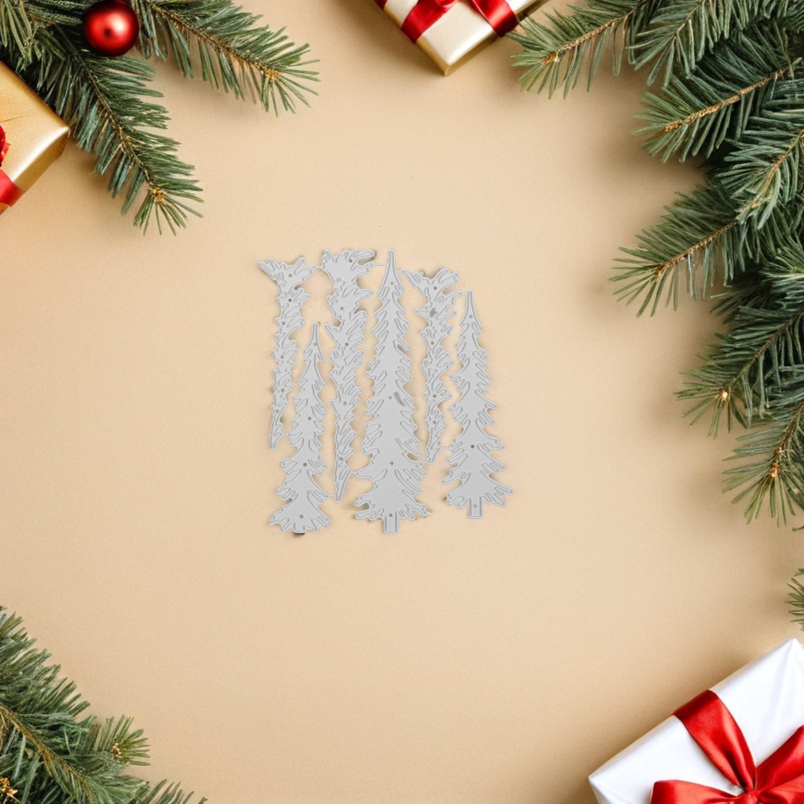 10 Stück Weihnachtsbastel Stanzform für Papier und Stoff,