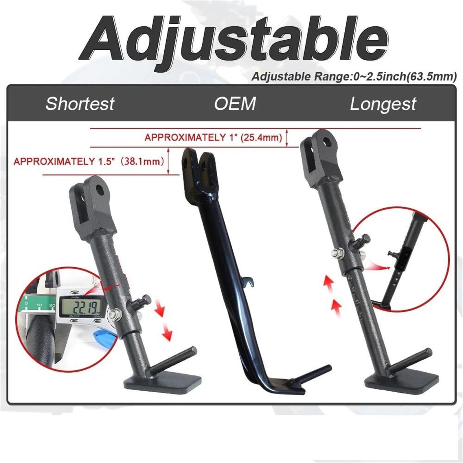 Rivestimenti Laterali Moto Sospensione Posteriore Cavalletto Regolabile Cavalletto Laterale per Y&amaha per Tracer MT09 MT09 SP 9 GT XSR900 2021-2024