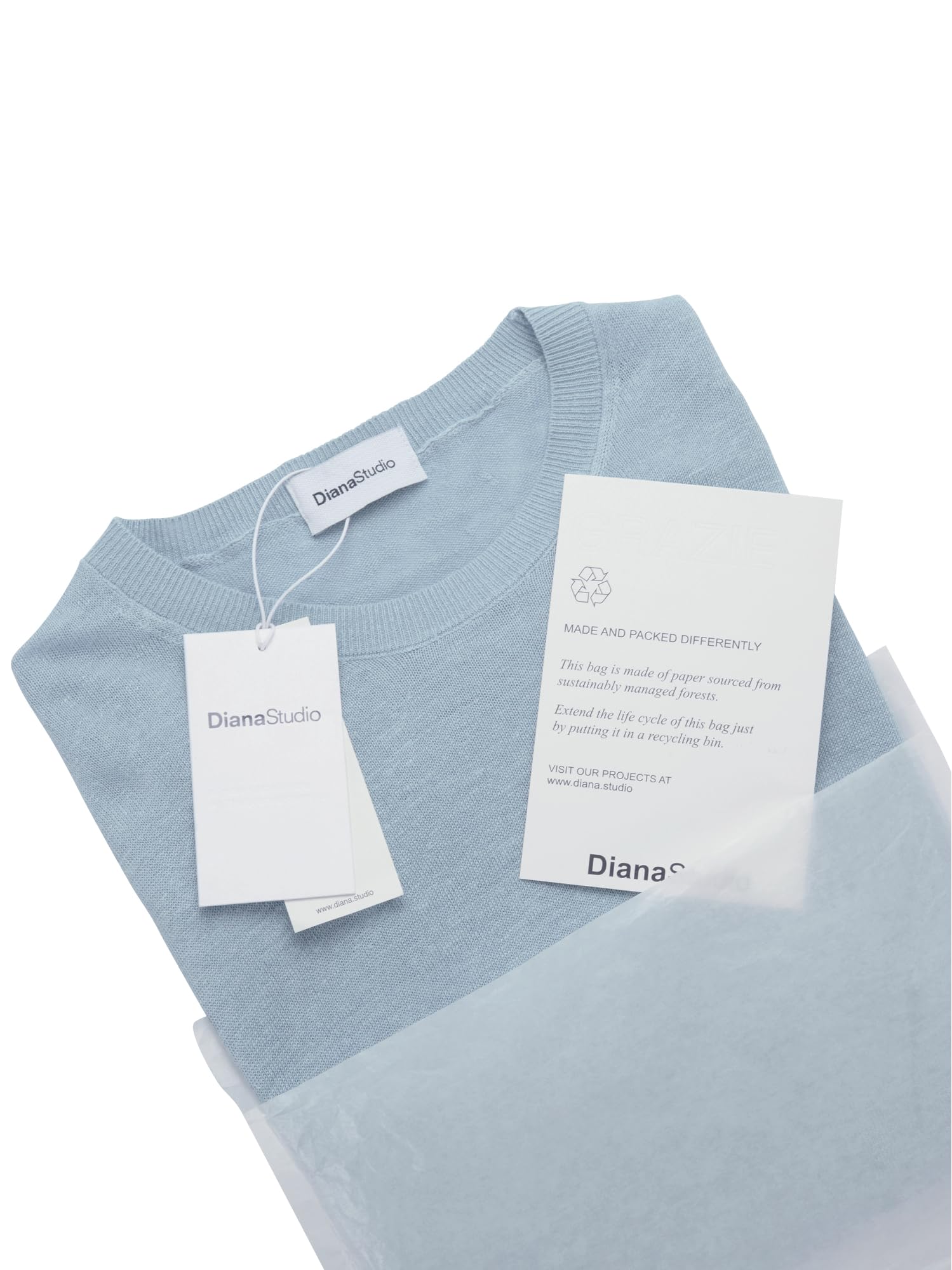 Diana Studio - Girocollo in 100% Lino, Uomo, Maniche Lunghe, Casual Fit
