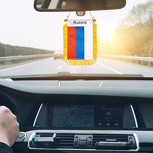 Miniatura 213 de ZXvZYT Bandera argentina colgante de ventana argentina de 3 x 5 pulgadas, mini banderas argentinas para decoración de espejo retrovisor, con ventosa