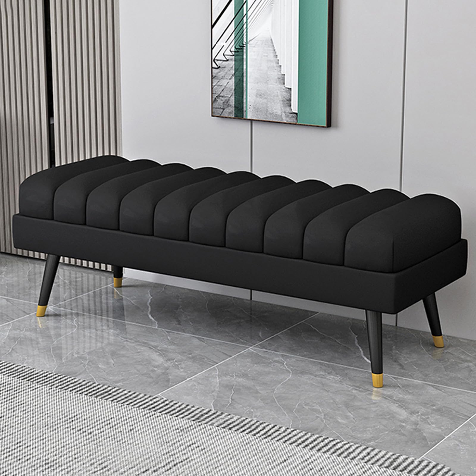 Banc ottoman pour porte et entrée idéal pour se chausser facilement sans effort