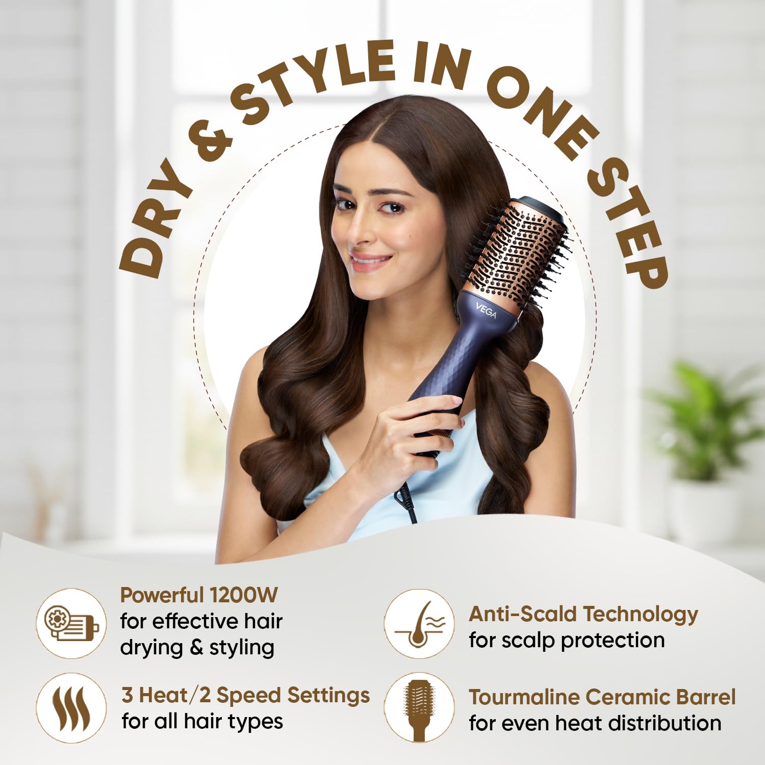 VEGA Pro Volumizer Hair Dryer Brush