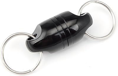 CRAZY SHARK Magnetic Net Release Aluminum Shell for Fly Fishing (Black)