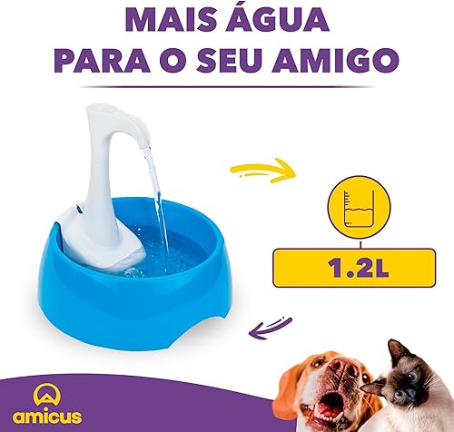 Miniatura 3 de Aqua First Pet - Fuente de agua para mascotas, dispensador automático de agua para perros, gatos y mascotas pequeñas, cuenco de hidratación para