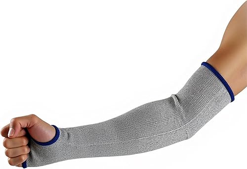 Cut Resistant Sleeves, Level 5 Protection, Slash Resistant Arm Sleeves, 14" Long, Sold By Pair (2Piece)