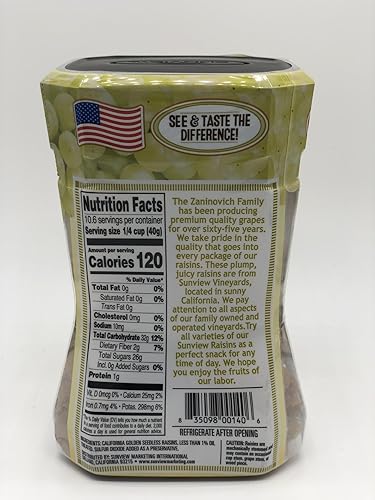 Miniatura 2 de Jumbo Golden Seedless Pasas 3 recipientes de 15 onzas