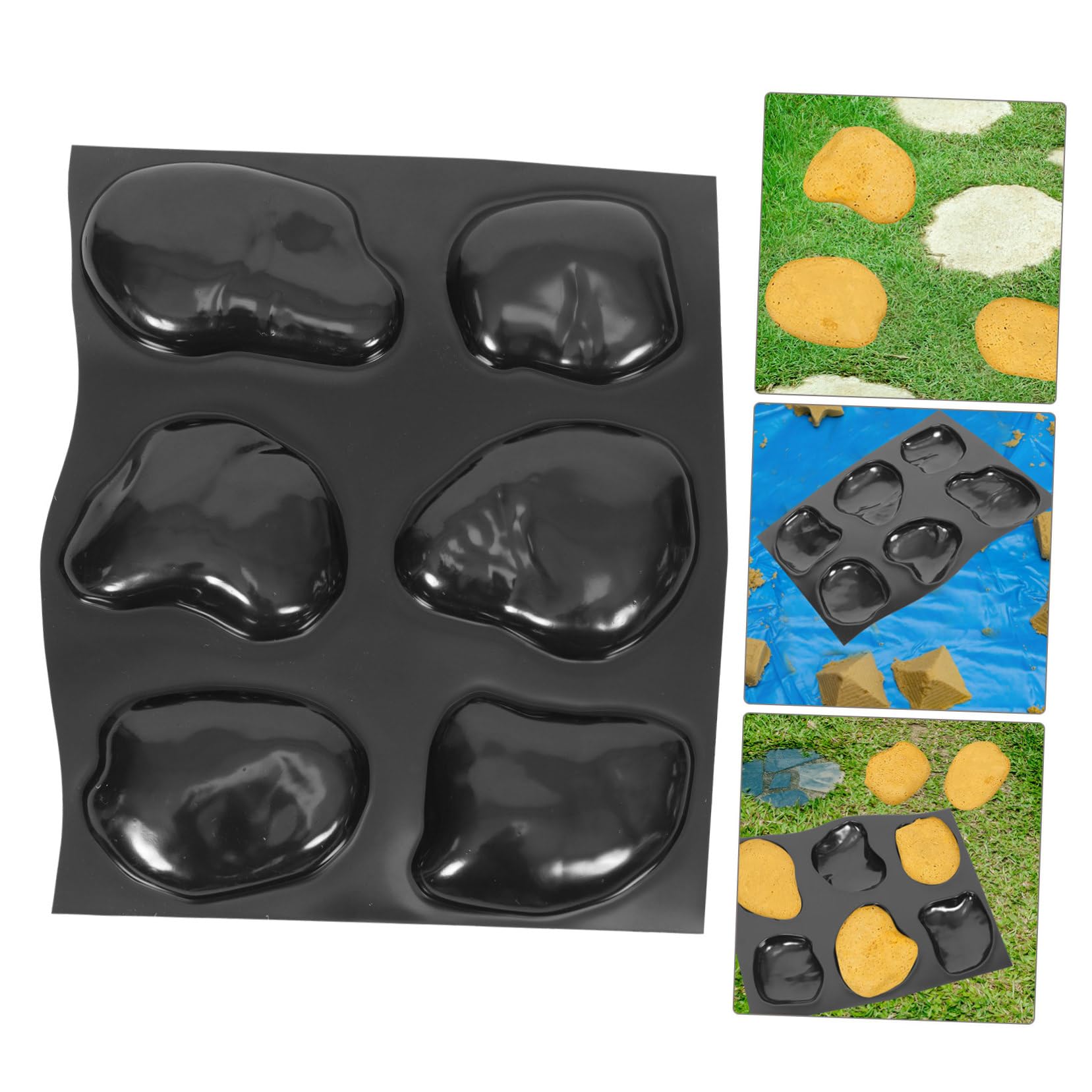 Molde de Pavimento de Guijarros para Jardín DIY Molde de Hormigón para Pasarelas para Patio y de Usar Reutilizable y Decorativo