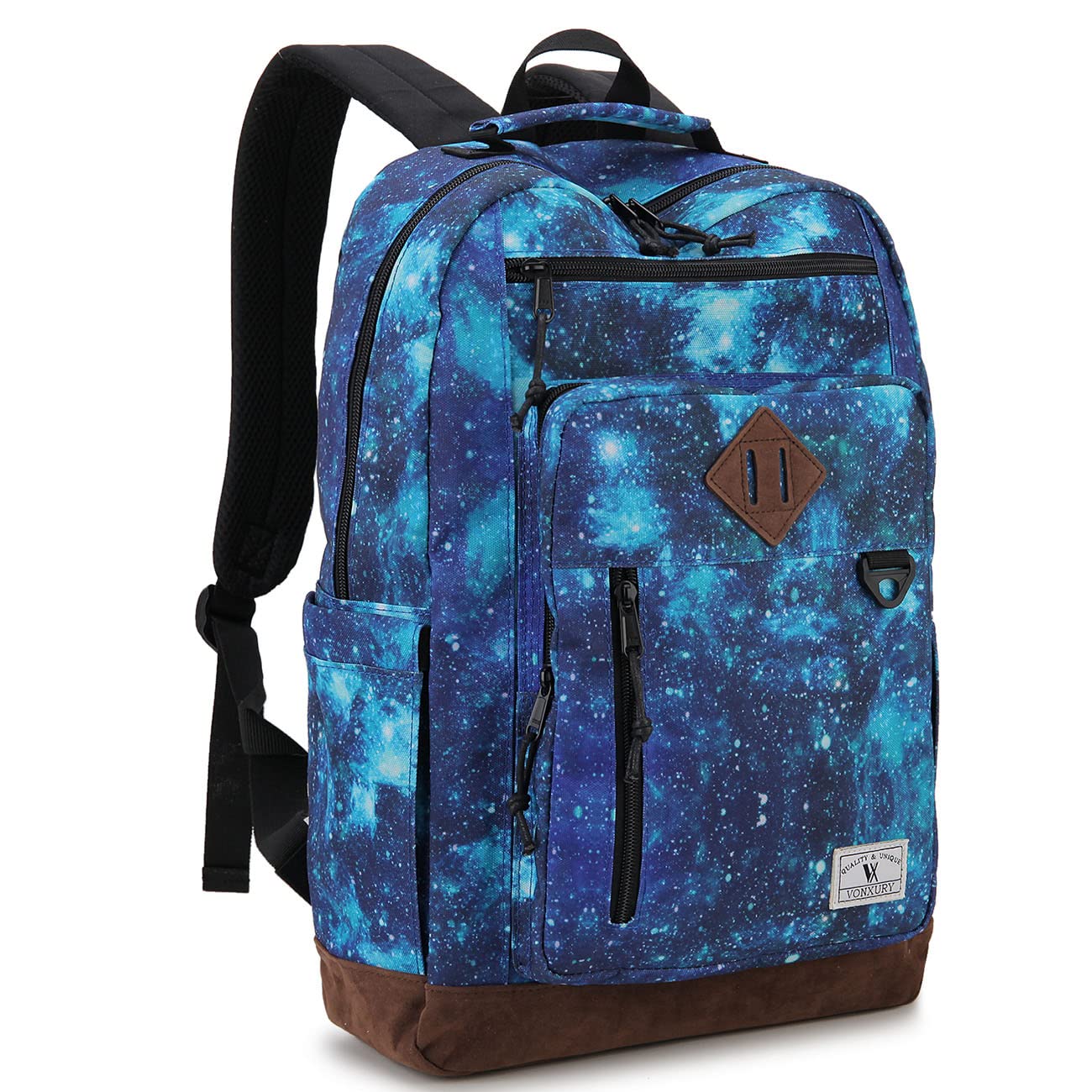 KEOFID Laptoprugzak voor heren en dames, grote schoolrugzak voor jongens, meisjes en tieners, anti-diefstal computerrugzak, 15,6 inch laptop, handbagage-rugzak, bordeaux, 17.3inches, Rugzak